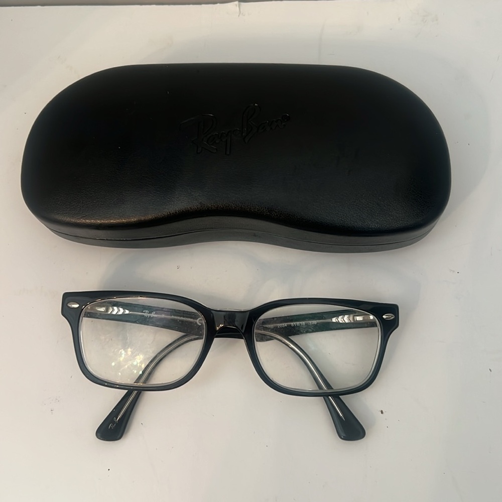Ray-Ban Black Rectangular Glasses Frames And Case… - image 6